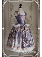 Krad Lanrete Le Retentissement De Versailles SP Shirred Top, Corset Top and Open Front Skirt Sets(Limited Reservation/7 Colours/Full Payment Without Shipping)